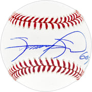Sammy Sosa Autographed Official MLB Baseball Chicago Cubs "609 HRS" Beckett BAS QR Stock #244050
