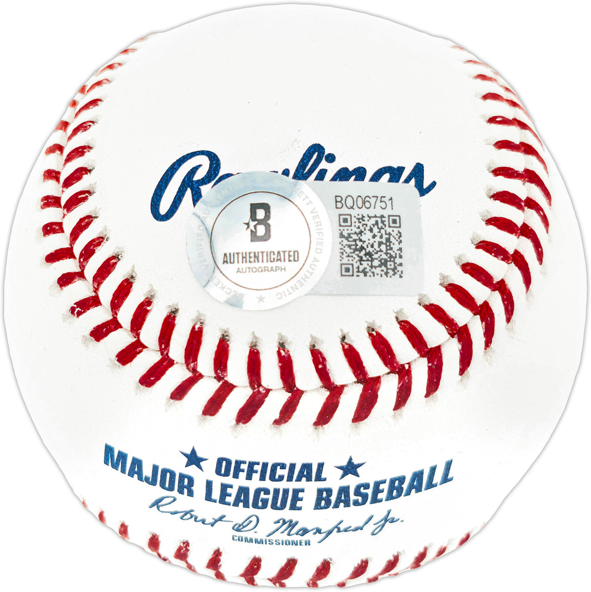 Sammy Sosa Autographed Official MLB Baseball Chicago Cubs "609 HRS" Beckett BAS QR Stock #244050