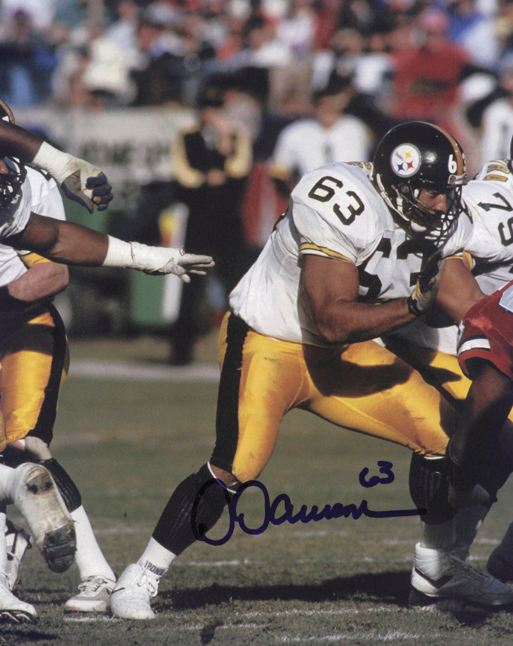 Dermontti Dawson Autographed 8x10 Photo Pittsburgh Steelers SKU #245773
