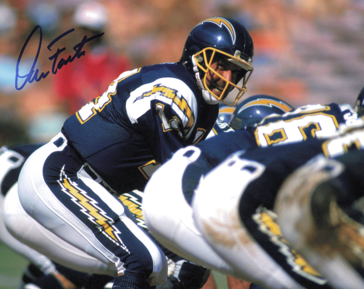 Dan Fouts Autographed 8x10 Photo San Diego Chargers SKU #245802