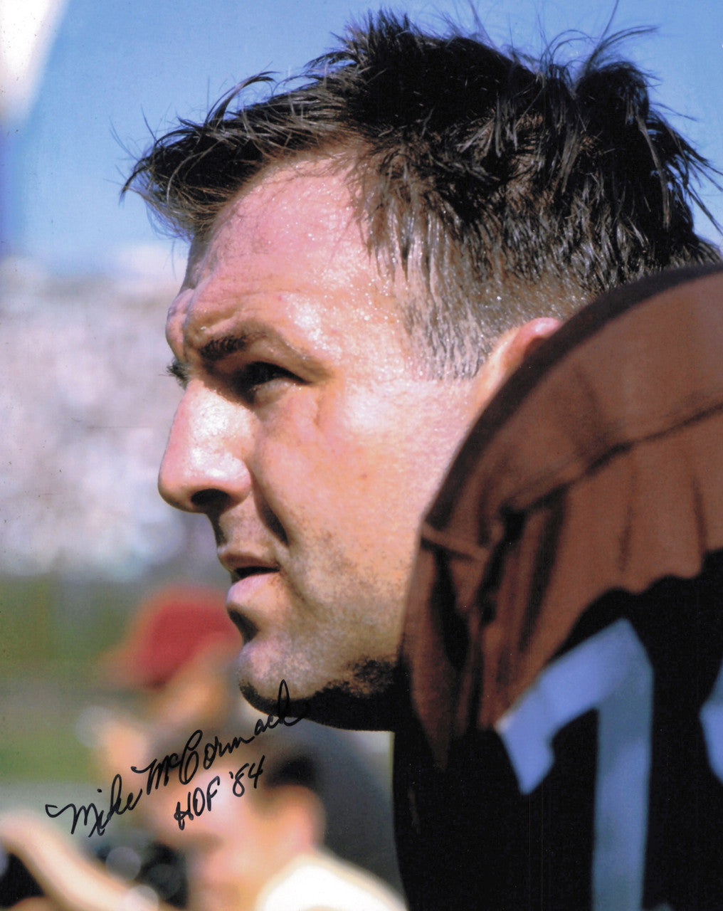 Mike McCormack Autographed 8x10 Photo Cleveland Browns "HOF 84" SKU #245839