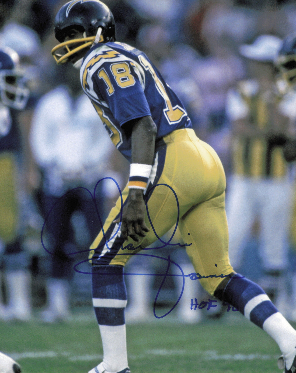 Charlie Joiner Autographed 8x10 Photo San Diego Chargers SKU #245853