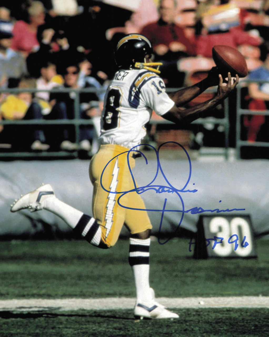 Charlie Joiner Autographed 8x10 Photo San Diego Chargers SKU #245856