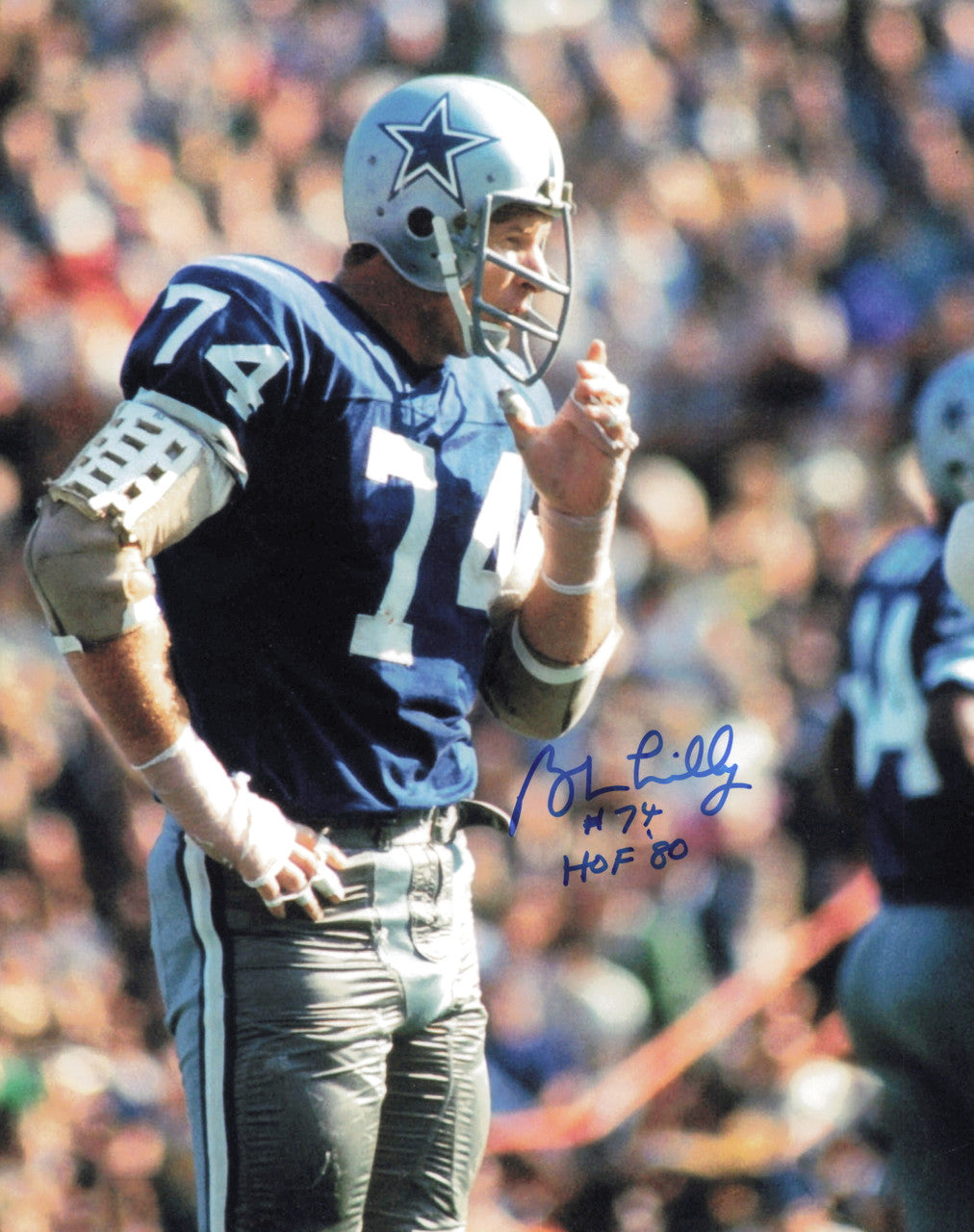 Bob Lilly Autographed 8x10 Photo Dallas Cowboys SKU #245867