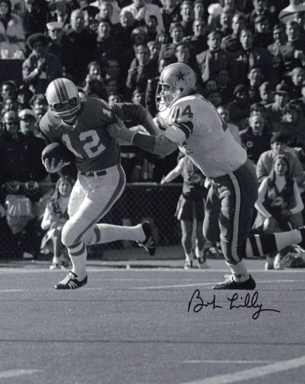 Bob Lilly Autographed 8x10 Photo Dallas Cowboys SKU #245868