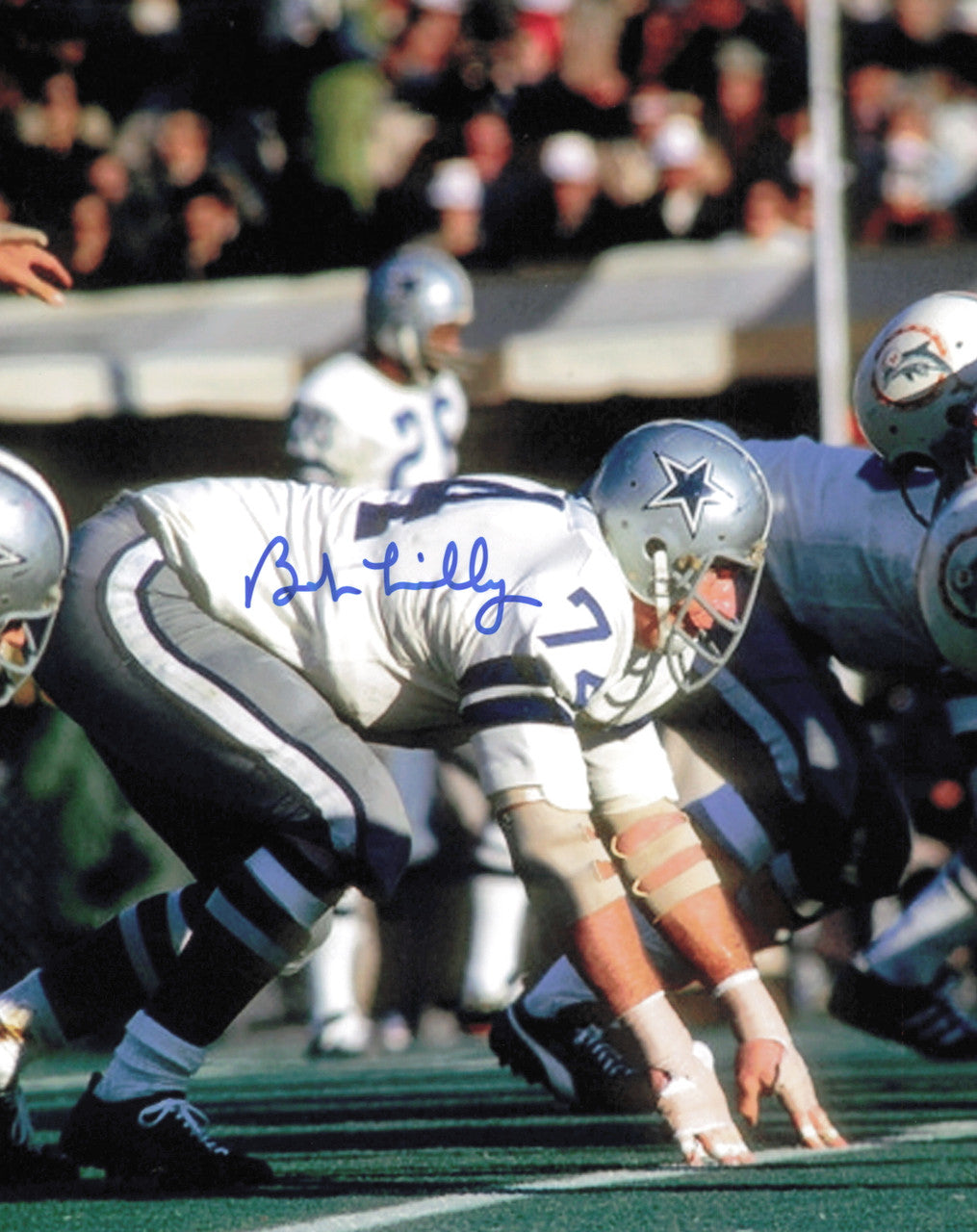 Bob Lilly Autographed 8x10 Photo Dallas Cowboys SKU #245869