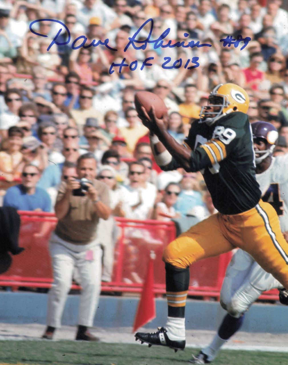 Dave Robinson Autographed 8x10 Photo Green Bay Packers SKU #245914