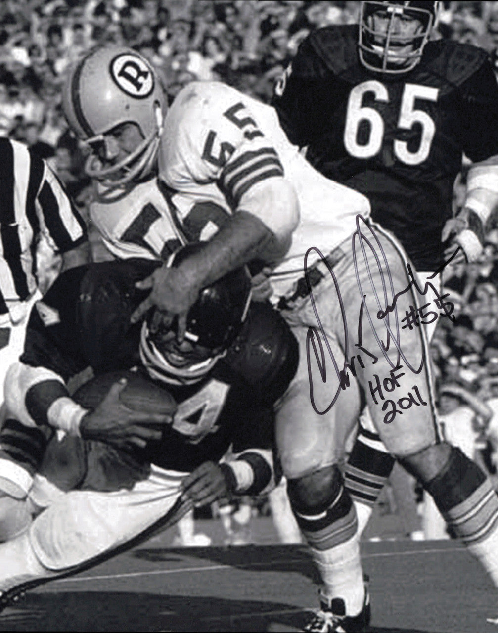 Chris Hanburger Autographed 8x10 Photo Washington Redskins SKU #245916