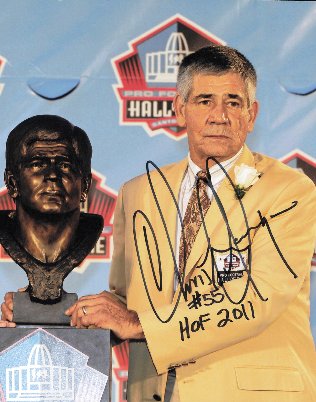 Chris Hanburger Autographed 8x10 Photo Washington Redskins SKU #245921