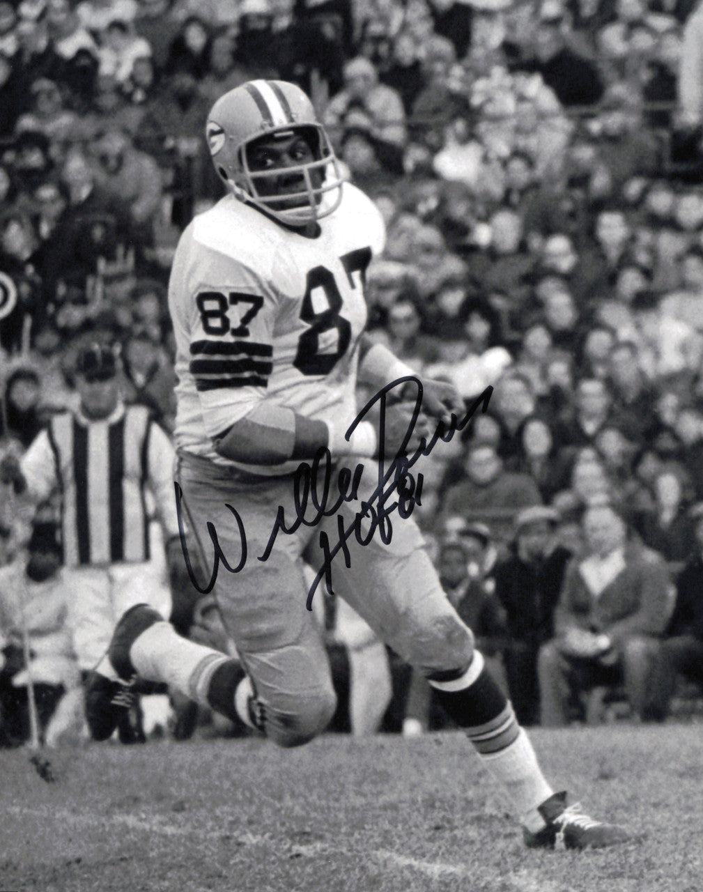 Willie Davis Autographed 8x10 Photo Green Bay Packers "HOF 81" SKU #245954