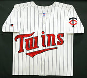 Minnesota Twins Kirby Puckett Autographed Framed White Rawlings Jersey (Light) Beckett BAS #AC74569