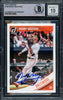Manny Machado Autographed 2018 Donruss Card #189 Baltimore Orioles Auto Grade Gem Mint 10 Beckett BAS #16542504