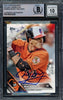 Manny Machado Autographed 2016 Topps Walmart Holiday Snowflake Card #HMW24 Baltimore Orioles Auto Grade Gem Mint 10 Beckett BAS #16542429