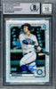 Julio Rodriguez Autographed 2020 Bowman Chrome Mega Refractor Rookie Card #BCP175 Seattle Mariners Auto Grade Gem Mint 10 Beckett BAS #16573835