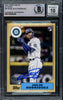 Julio Rodriguez Autographed 2022 Topps Update 35th Anniversary Rookie Card #87TBU-44 Seattle Mariners Auto Grade Gem Mint 10 Beckett BAS #16544040