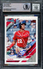 Juan Soto Autographed 2019 Donruss Variation Card #61 New York Mets Auto Grade Gem Mint 10 Beckett BAS #16544360