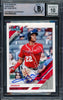 Juan Soto Autographed 2019 Donruss Variation Card #61 New York Mets Auto Grade Gem Mint 10 Beckett BAS #16544362