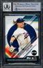 Juan Soto Autographed 2019 Topps Sticker Card #215 New York Mets Auto Grade Gem Mint 10 Beckett BAS #16544363