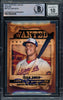 Juan Soto Autographed 2021 Topps Big League Wanted Card #WT-15 New York Mets Auto Grade Gem Mint 10 Beckett BAS #16544556