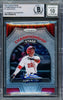 Juan Soto Autographed 2022 Prizm Championship Stage Card #CS-7 New York Mets Auto Grade Gem Mint 10 Beckett BAS #16544610