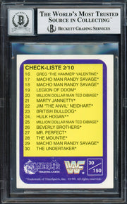Undertaker Autographed 1991 Merlin WWF German Rookie Card #30 Auto Grade Gem Mint 10 Beckett BAS #14057839