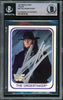 Undertaker Autographed 1991 Merlin WWF Italian Rookie Card #40 Beckett BAS #15679762