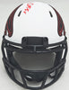 Kyle Pitts Autographed Atlanta Falcons Lunar Eclipse White Speed Mini Helmet Beckett BAS Witness Stock #216116