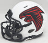 Kyle Pitts Autographed Atlanta Falcons Lunar Eclipse White Speed Mini Helmet Beckett BAS Witness Stock #216116
