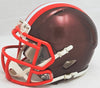 Hanford Dixon & Frank Minnifield Autographed Cleveland Browns Flash Brown Speed Mini Helmet "Dawg Pound" Beckett BAS Witness Stock #216720