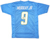 Los Angeles Chargers Kenneth Murray Jr. Autographed Powder Blue Jersey Beckett BAS Witness Stock #215958