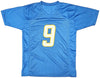 Los Angeles Chargers Kenneth Murray Jr. Autographed Powder Blue Jersey Beckett BAS Witness Stock #215958