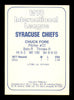 Chuck Fore Autographed 1978 TCMA Rookie Card #45 Syracuse Chiefs SKU #231341