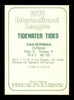 Dan Norman Autographed 1978 TCMA Card #134 Tidewater Tides SKU #231405