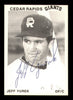 Jeff Yurak Autographed 1975 TCMA Rookie Card #8 Cedar Rapids Giants SKU #231532