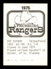 Pat Putnam Autographed 1975 TCMA Rookie Card Lynchburg Rangers SKU #231553