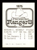 Ray Rainbolt Autographed 1975 TCMA Rookie Card Lynchburg Rangers SKU #231555