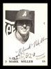 Mark Miller Autographed 1975 TCMA Rookie Card Anderson Rangers SKU #231559
