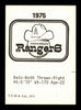 Mark Miller Autographed 1975 TCMA Rookie Card Anderson Rangers SKU #231559