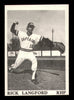 Rick Langford Autographed 1975 TCMA Rookie Card Shreveport Captains SKU #231609