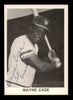 Wayne Cage Autographed 1976 TCMA Rookie Card Williamsport Tomahawks SKU #231631