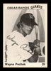 Wayne Pechek Autographed 1976 TCMA Rookie Card Cedar Rapids Giants SKU #231643