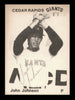 John Henry Johnson Autographed 1976 TCMA Card Cedar Rapids Giants SKU #231649