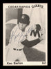 Ken Barton Autographed 1976 TCMA Rookie Card Cedar Rapids Giants SKU #231650