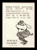 Donald Don Pisker Autographed 1976 TCMA Rookie Card Dubuque Packers SKU #231654