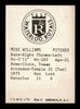 Mike Williams Autographed 1976 TCMA Rookie Card Waterloo Royals SKU #231665
