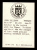 John Sullivan Autographed 1976 TCMA Card Waterloo Royals SKU #231669