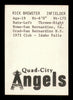Rich Brewster Autographed 1976 TCMA Rookie Card Quad City Angels SKU #231675