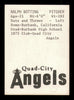 Ralph Botting Autographed 1976 TCMA Card Quad City Angels SKU #231681