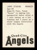 Moose Stubing Autographed 1976 TCMA Rookie Card Quad City Angels SKU #231685