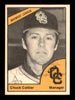 Chuck Cottier Autographed 1977 TCMA Card Quad City Angels SKU #231702